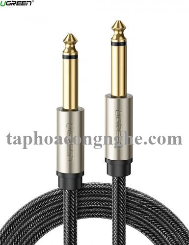 Ugreen 10640 5M 6.35mm 6.5mm TS âm thanh Pro audio đầu mạ vàng 24k màu xám AV128 30010640